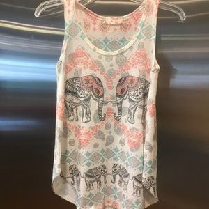 Gaze brand knitted print tank